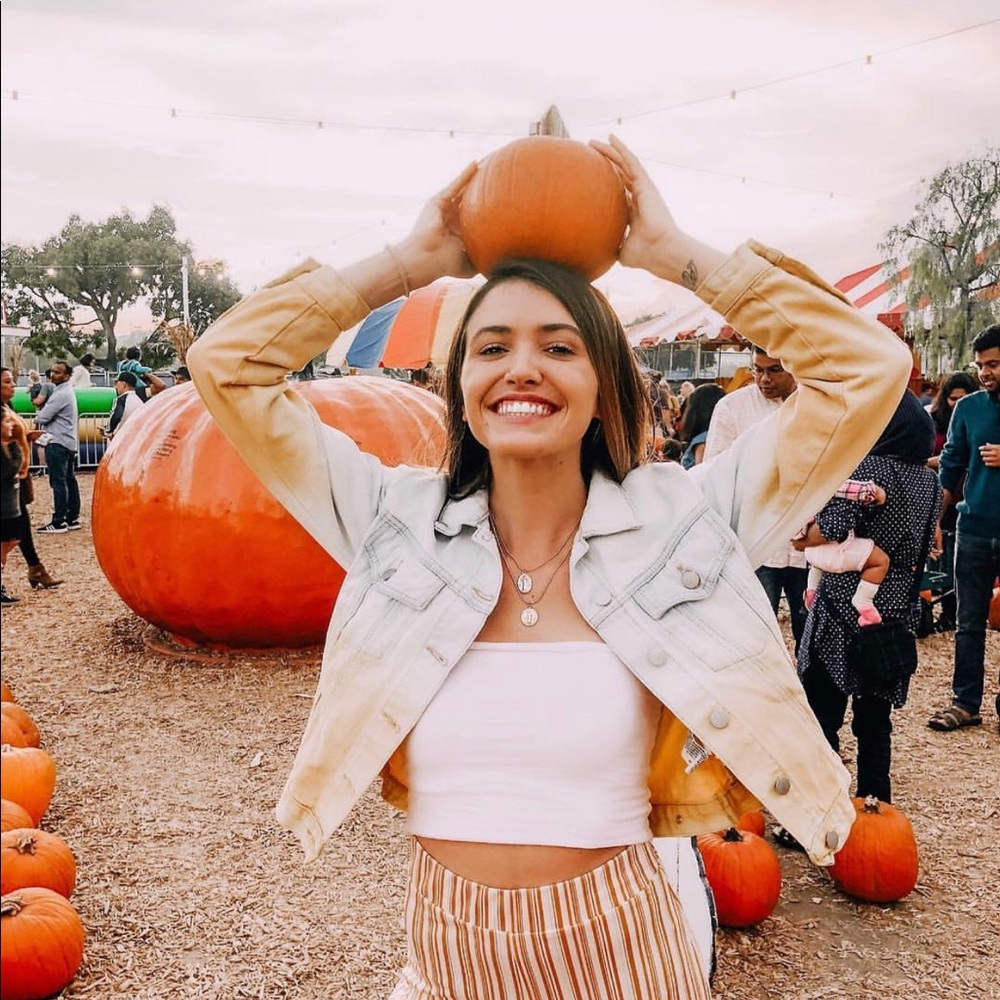 Colorful denim jacket